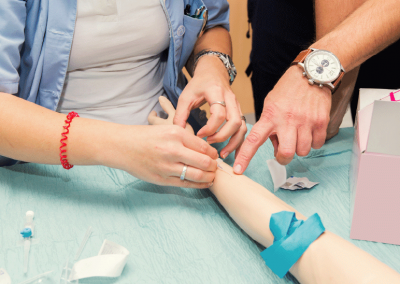 Medizinische Übung mit Patientenarm
